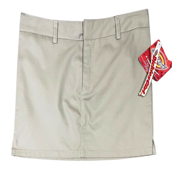 Dickies Girl Junior Style# 870G Tan Twill Stretch Skirt | School Uniform - Picture 1 of 4
